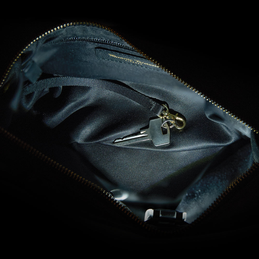 Hobo bag with LED light compartment