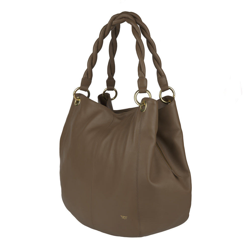 Hobo bag with LED light compartment