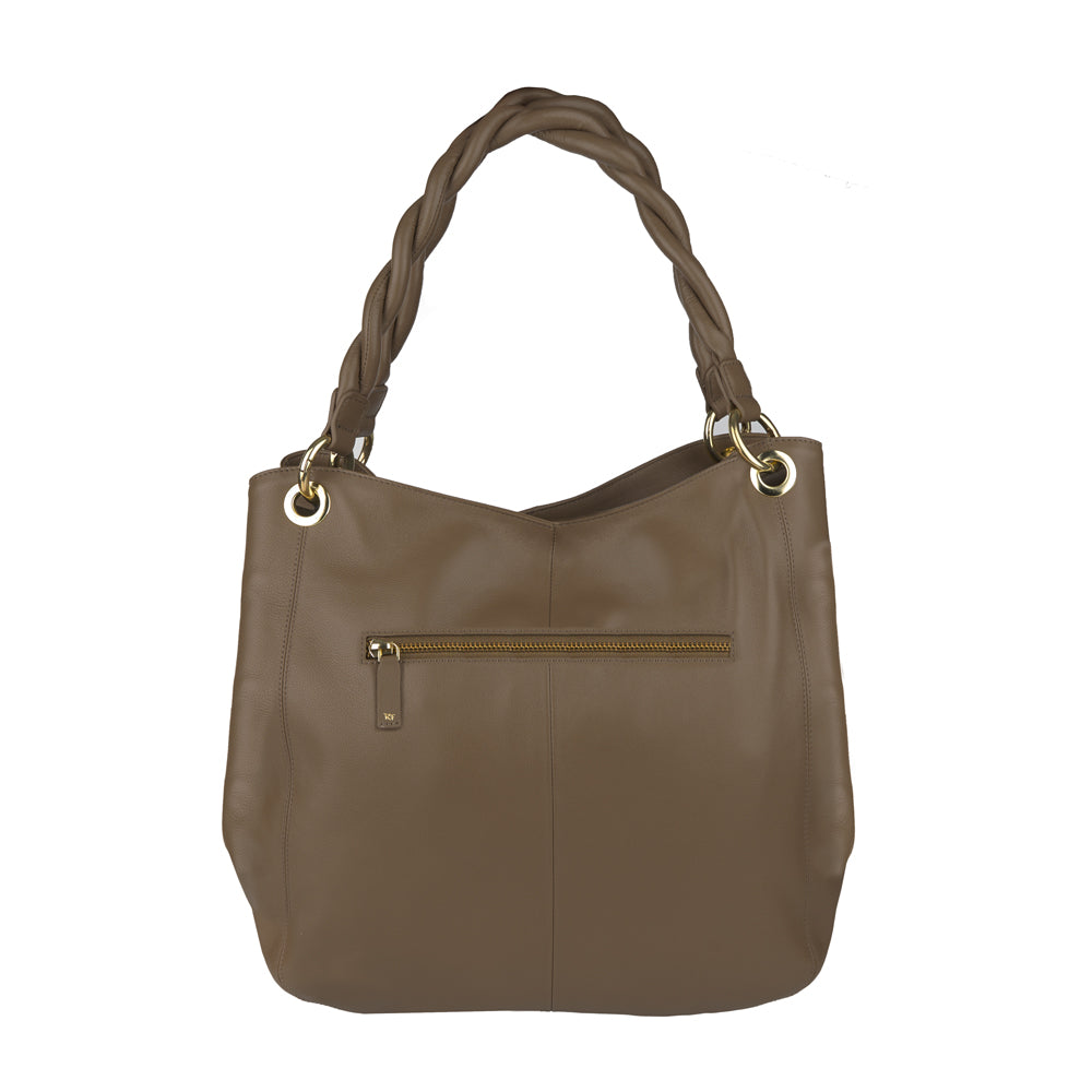 Hobo bag with LED light compartment