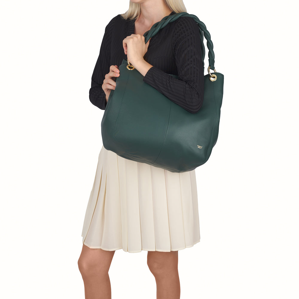 Hobo bag with LED light compartment