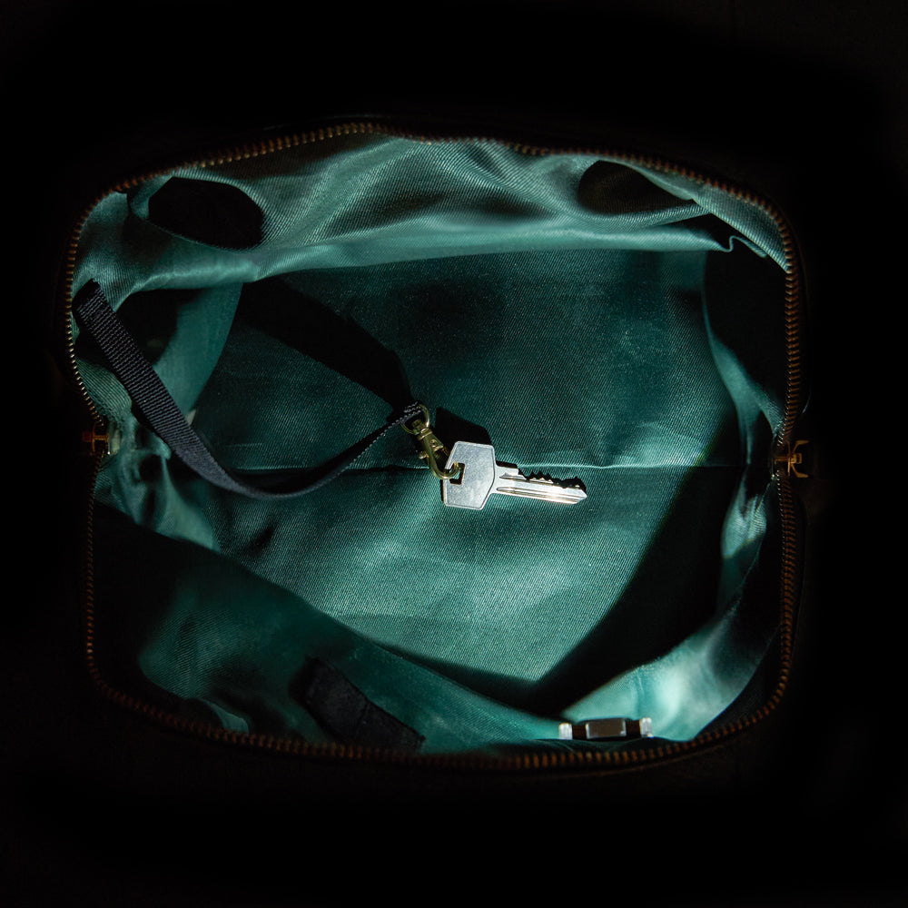 Hobo bag with LED light compartment