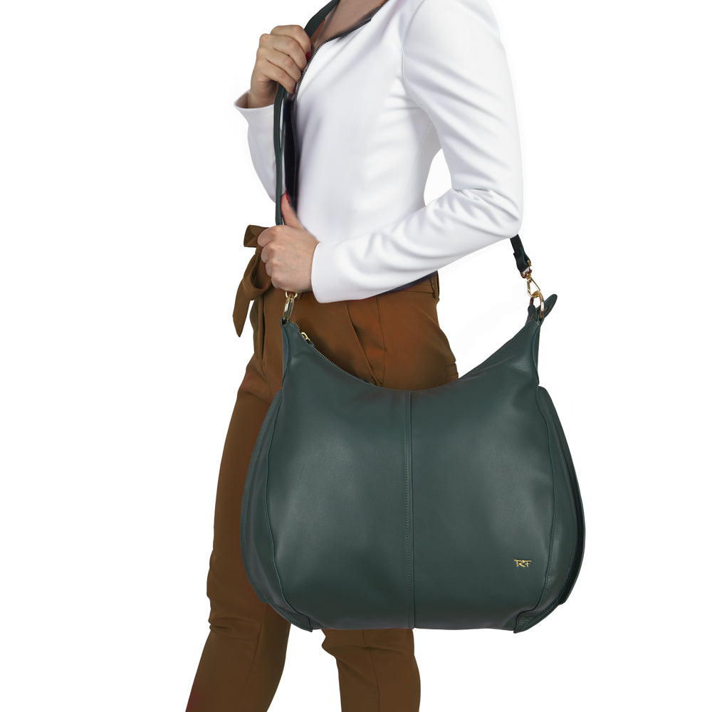 Hobo bag with LED light compartment