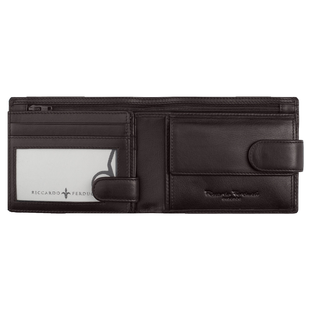 Men's wallet with flap, RFID