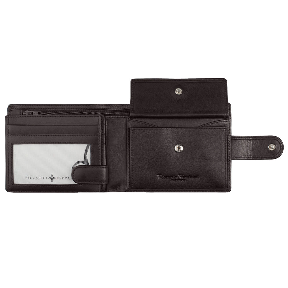 Men's wallet with flap, RFID