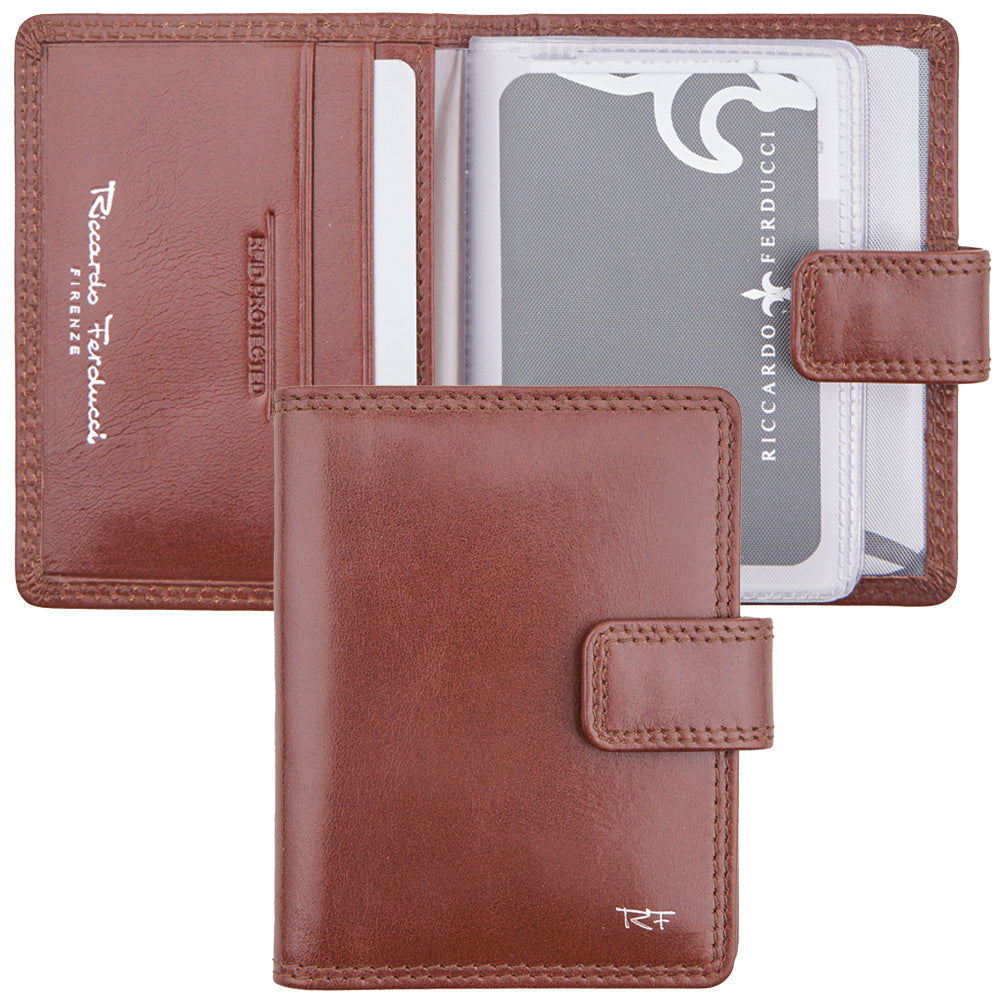 Credit card holder with flap, RFID