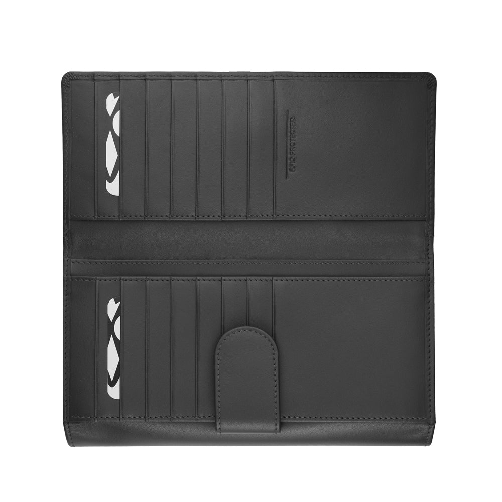 Portefeuille femme, large, RFID