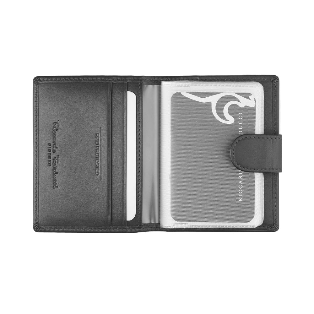 Porte-cartes de crédit avec rabat, RFID