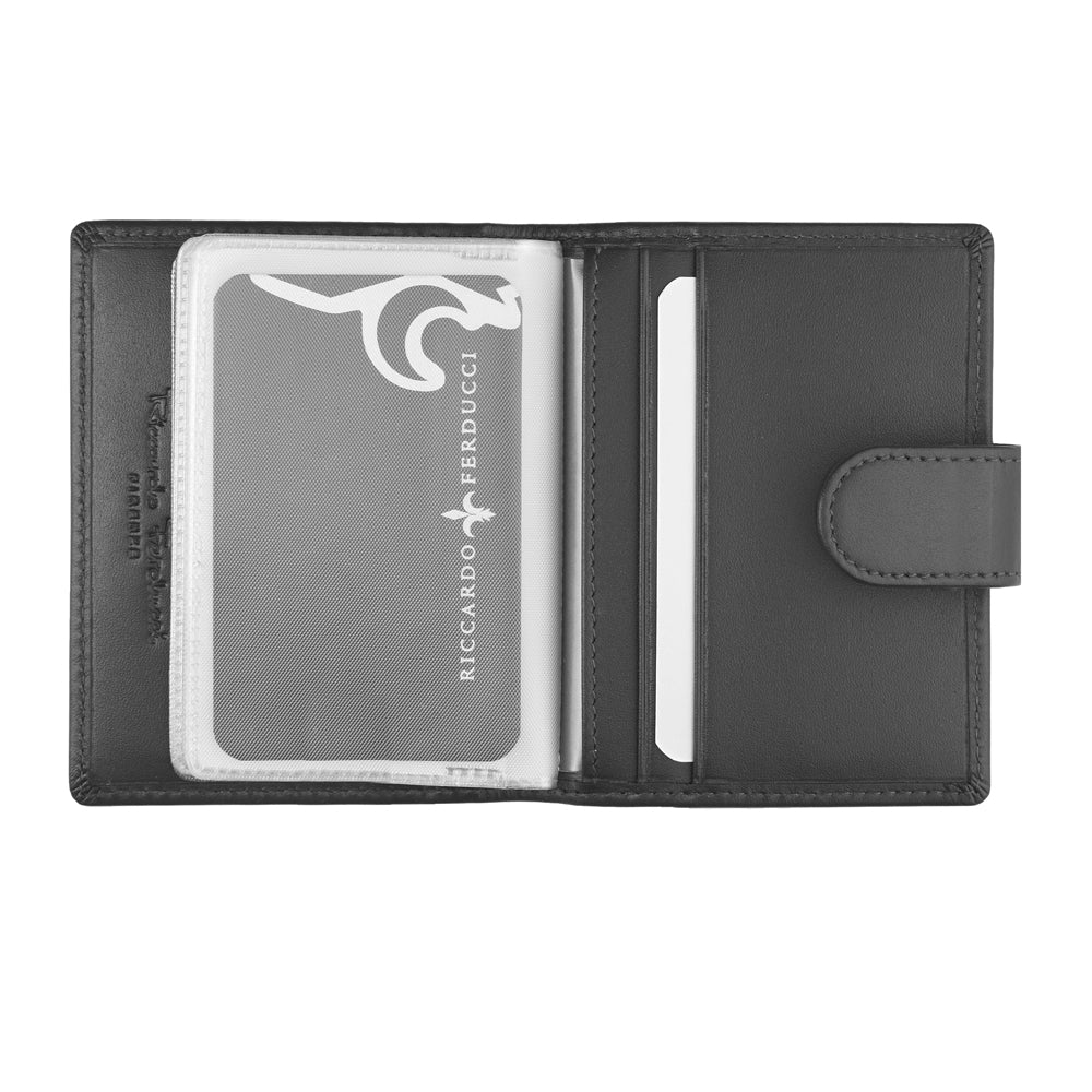 Porte-cartes de crédit avec rabat, RFID
