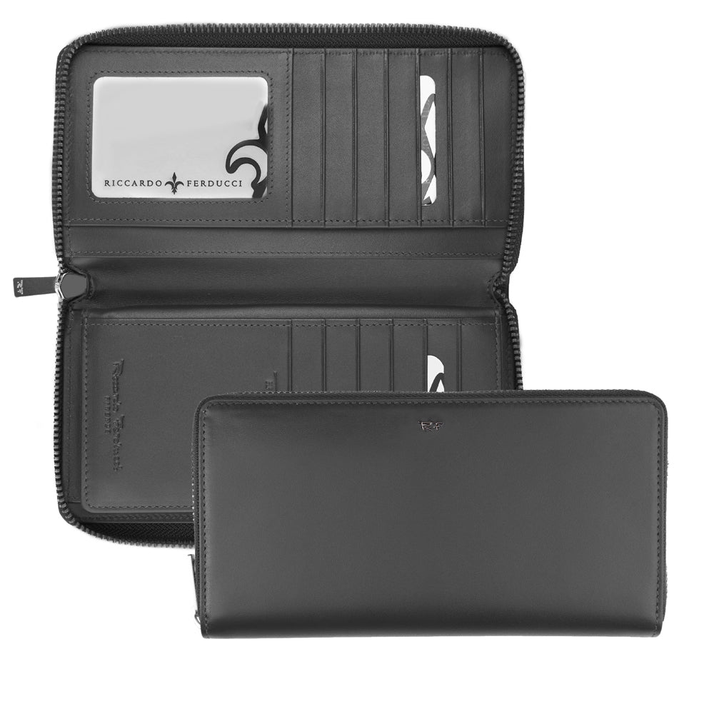 Portefeuille femme, large, RFID