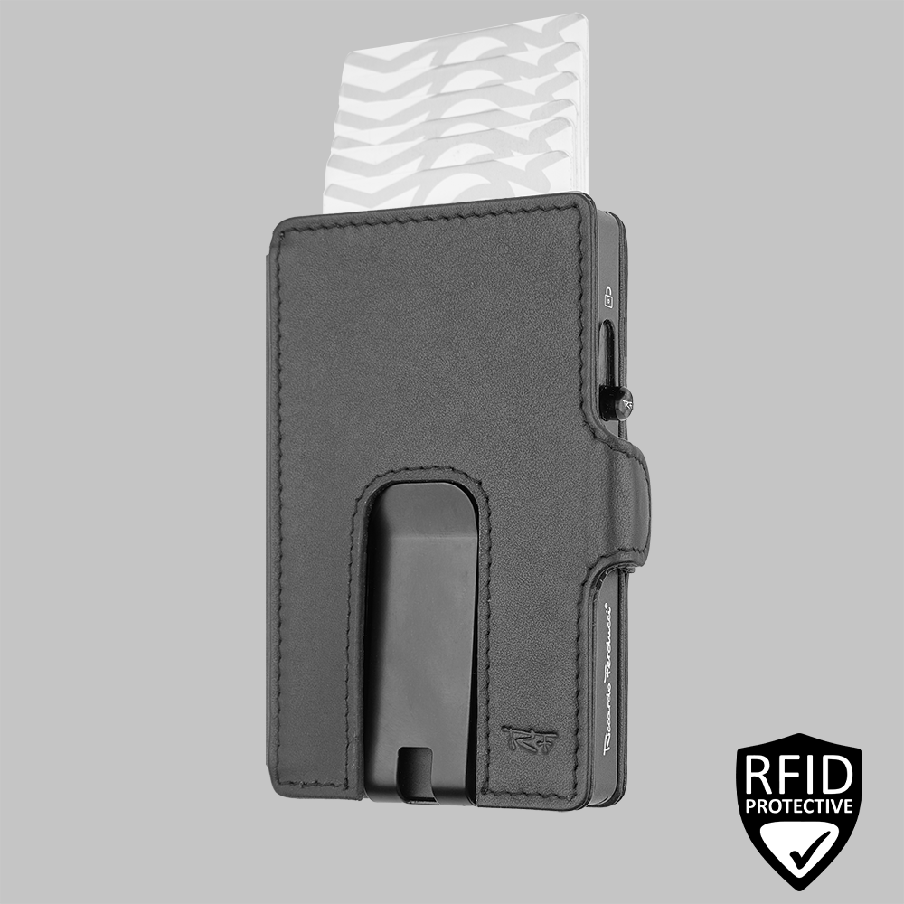 Étui pour cartes de crédit SafeBox avec clip, RFID