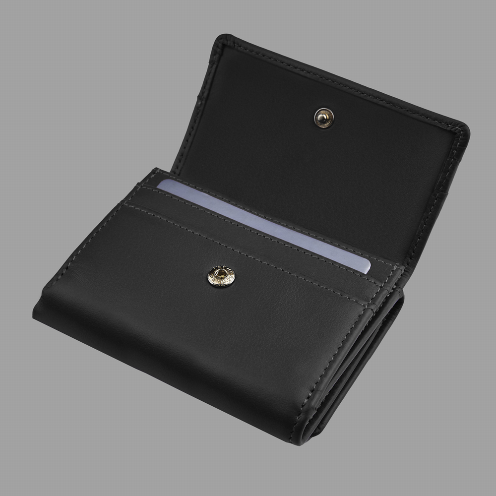 Portefeuille à rabat noir