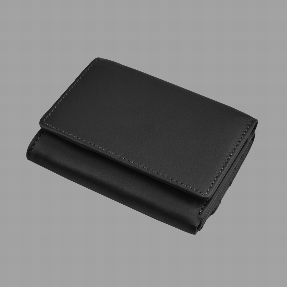 Portefeuille à rabat noir