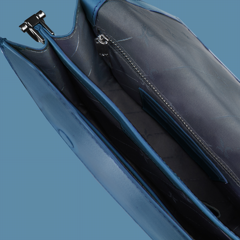 Überschlagtasche blau