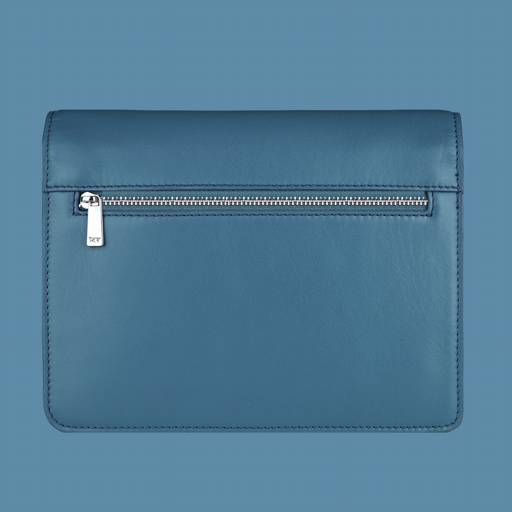 Überschlagtasche blau