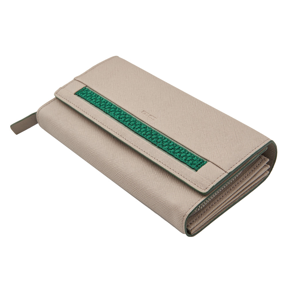 Damen Geldbörse, breit, RFID, Stickerei-Soulbrace