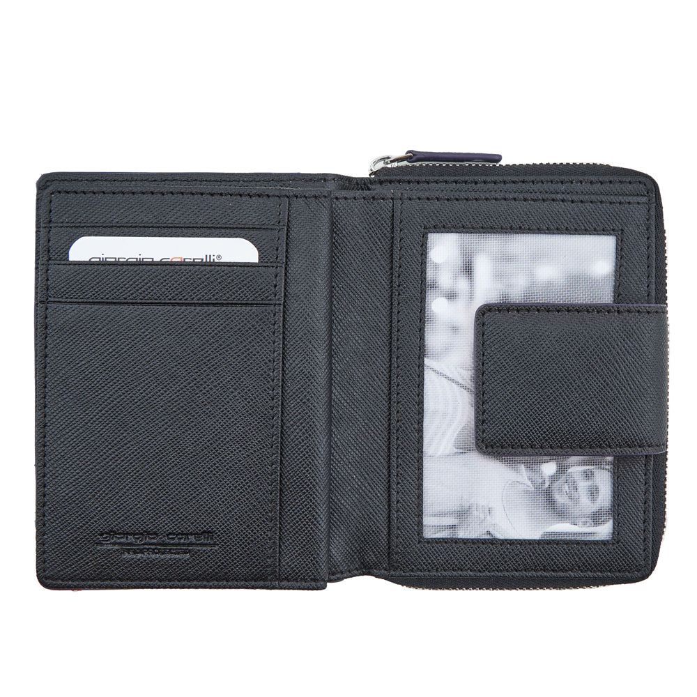 Portefeuille zippé pour femme, RFID, broderie - Soulbrace