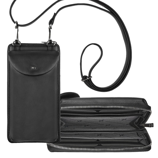 Damen Geldbörse, breit - mobile bag, RFID